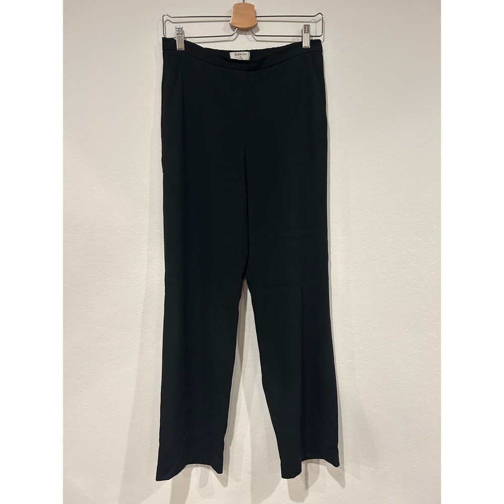 BABATON Black Elastic Waist Straight Leg Trousers Pants Size 8